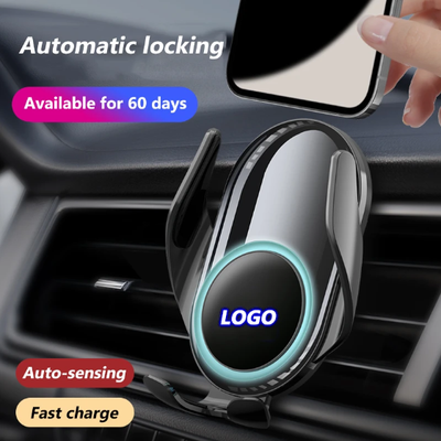 Custom Logo Car QI Wireless Charging Phone Holder