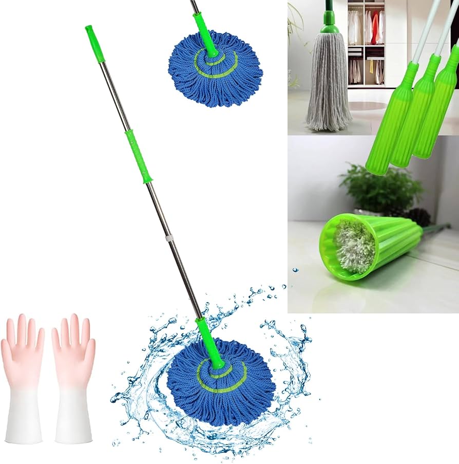 2 In 1 Dehydrated Mop Handheld Long Handled Cleaner Mop
