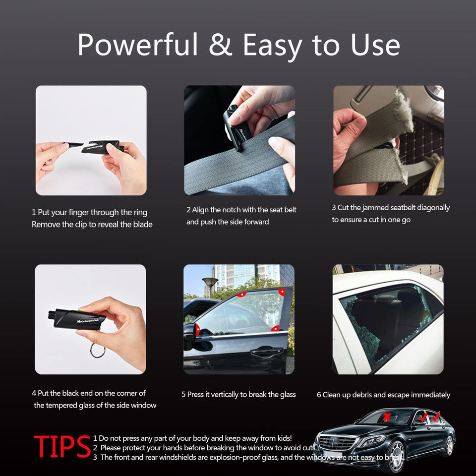 Emergency Self-help Escape Hammer Keychain