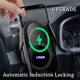 Custom Logo Car QI Wireless Charging Phone Holder