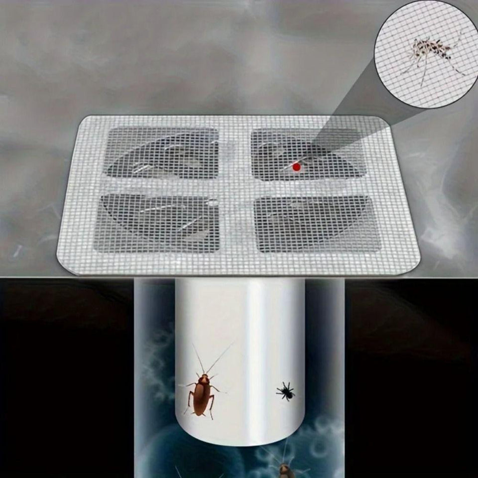 Anti-blocking Disposable Hair Catchers Mesh Filter Mesh Stickers Shower Drain Cover Bathroom