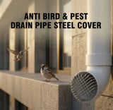 Anti Rat Bird Pest Drain Pipe Steel Cover Pack of 1