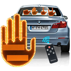 Fun Gesture Car Sign LED Light with Remote Control