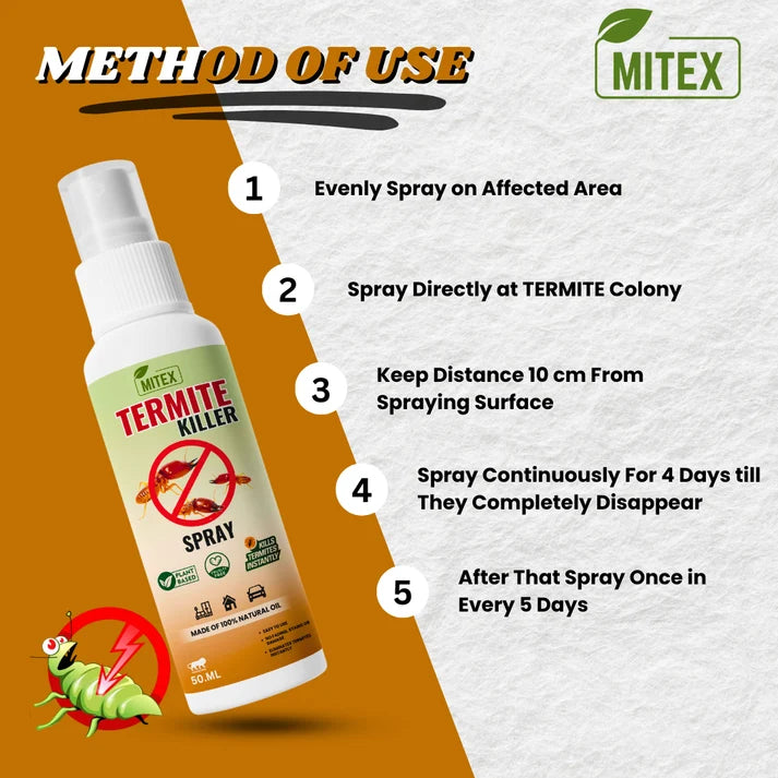 Termite Killer Spray - Effective Pest solution for your home (Buy 1 Get 2 Free)