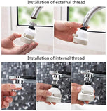 3 Modes Faucet Aerator Moveable Flexible Tap Head Shower