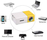 YG300 Portable Mini Projector with Remote Control (Full HD Projector Home Theater)