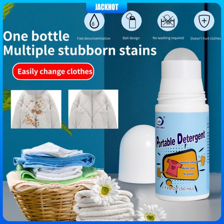 Portable Stain-Roll Roller Ball Cleaner Clothes Remove Oil Stains Magic Roller