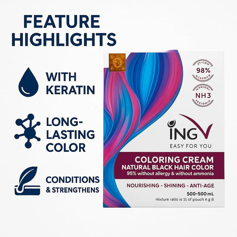 ING-V Hair Colour - 100% Allergy Free