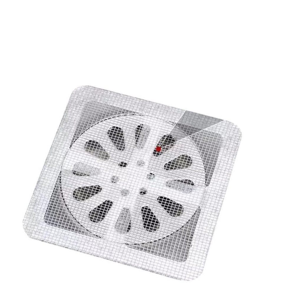 Anti-blocking Disposable Hair Catchers Mesh Filter Mesh Stickers Shower Drain Cover Bathroom