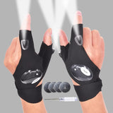 Fingerless LED Flash Light Gloves