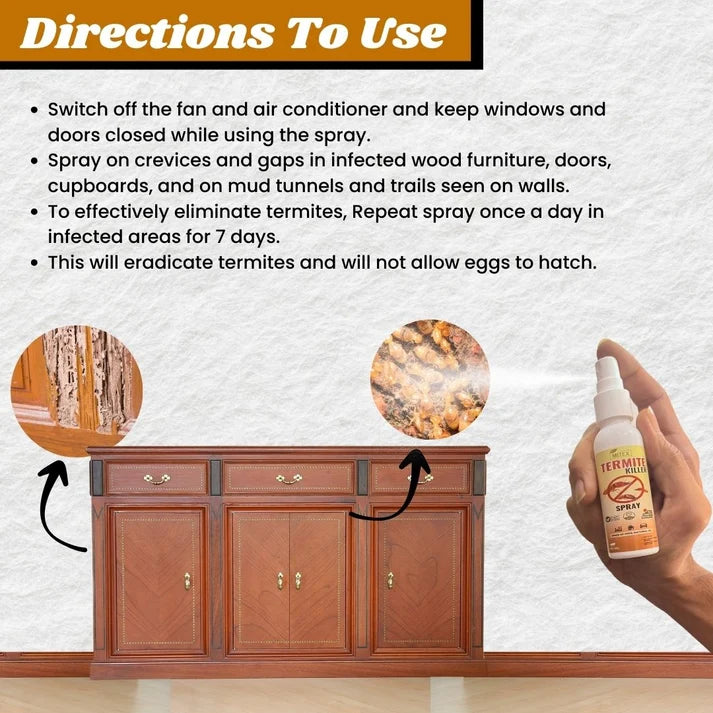 Termite Killer Spray - Effective Pest solution for your home (Buy 1 Get 2 Free)