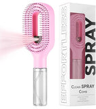 2 in 1 Detangling Brush with Mister Spray Bottle