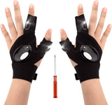 Fingerless LED Flash Light Gloves