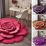 3D Floral Plush & Diatomaceous Earth Floor Mat (60*60)