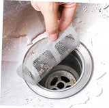 Anti-blocking Disposable Hair Catchers Mesh Filter Mesh Stickers Shower Drain Cover Bathroom