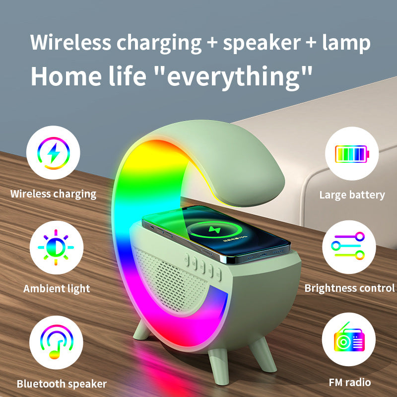 Big G Shaped Wireless Charger Bluetooth Speaker Desktop Colorful Atmosphere Lamp Mobile Phone 10w Fast Charging 1200x1200 ?v=1693076552