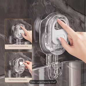Premium Wall-Mounted Suction Cup Organizer - No Drilling Required
