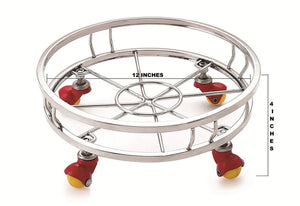 Stainless Steel Iron Stand Trolley Caddy