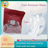 Portable Clothes Stain Remover Wet Wipes (PACK OF 20Pcs)
