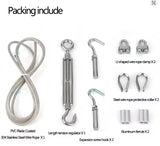 3m/10ft Clothesline Plastic Coated 304 Stainless Steel Wire Rope