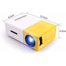 YG300 Portable Mini Projector with Remote Control (Full HD Projector Home Theater)