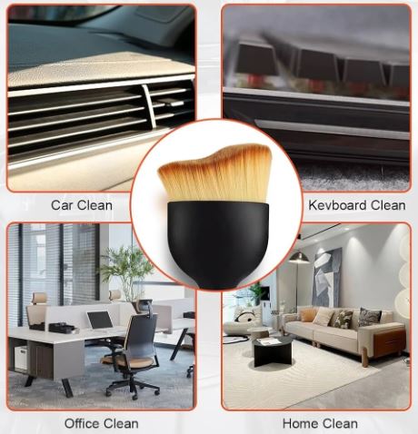Scratch-Free Car Interior Cleaning Brush for AC Vents & Dashboard