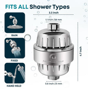 hower Filter with Vitamin C E for Hard Water