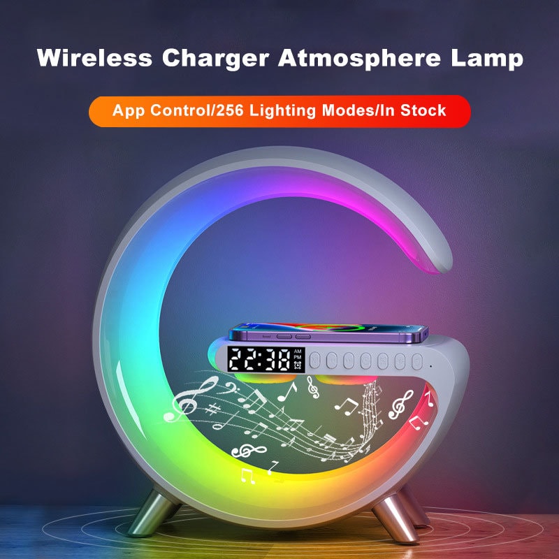 Wireless Charging Feature Multifunctional LED Lamp