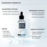 Advanced Anti-Grey Hair Serum with Silverfree Peptide, Rosemary & Biotin - 50 ml