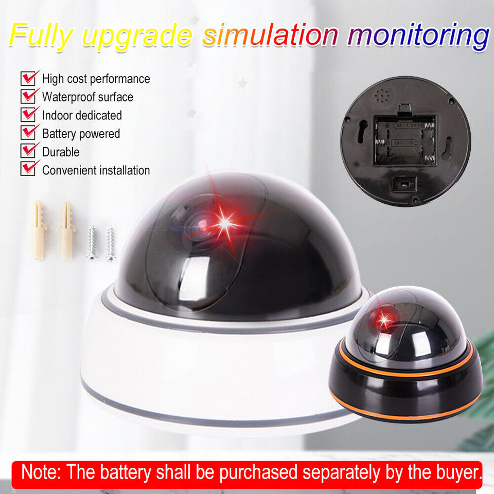 Realistic Simulation Camera With Flashing Led Light Fake Closed Circuit Television Surveillance Camera Multipurpose Tricky Toy