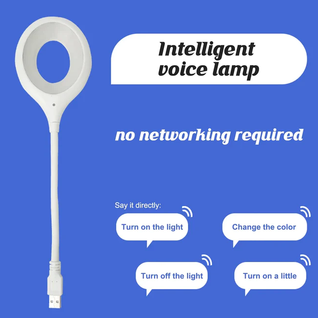 USB Smart Voice Control LED Lamp