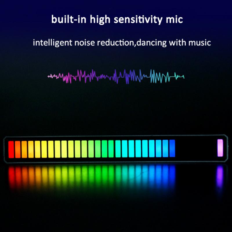 LED Strip Sound Control Music Pickup Atmosphere Light 32-Bit Voice-activated Rhythm Light Stick RGB (Original : RGBL)